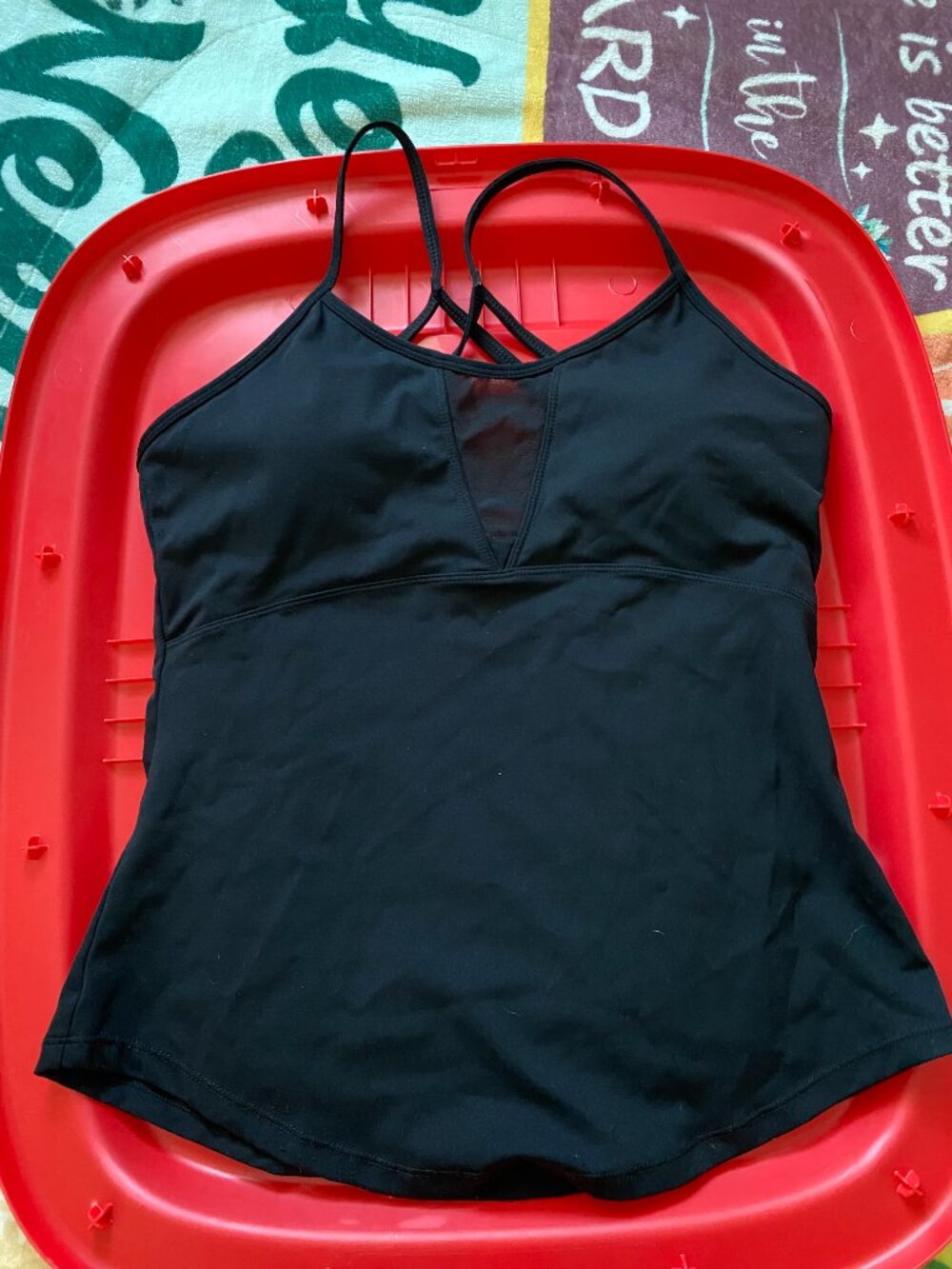 Buffbunny Black Strappy Active Tank